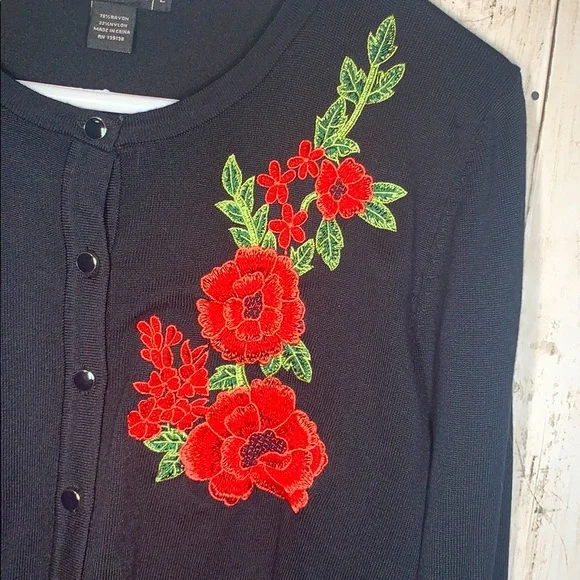 Anthropologie Esperanza NWOT flower embroidered - Picture 3 of 7